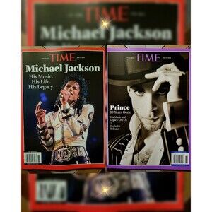 Lot of 2: Michael Jackson + Prince - Time Magazine Special Issues 2026 Brand New